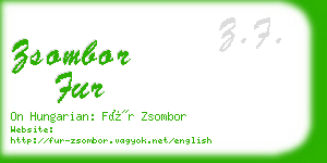 zsombor fur business card